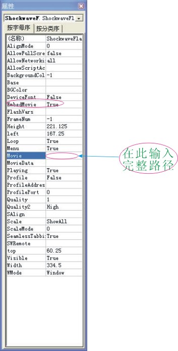 輸入swf的完整路徑