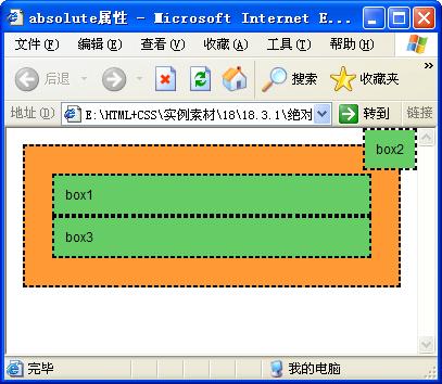 絕對定位(absolute)運(yùn)行效果