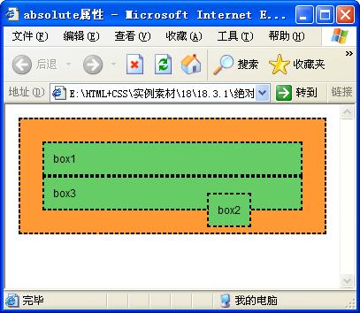 絕對定位(absolute)運(yùn)行效果