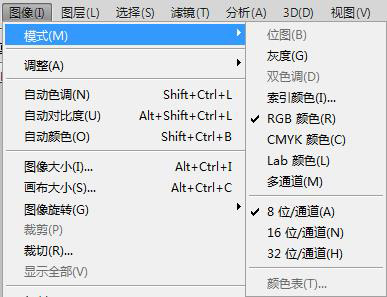 photoshop圖像模式的種類(lèi)類(lèi)別