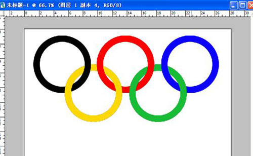 奧運(yùn)五環(huán)最終效果圖