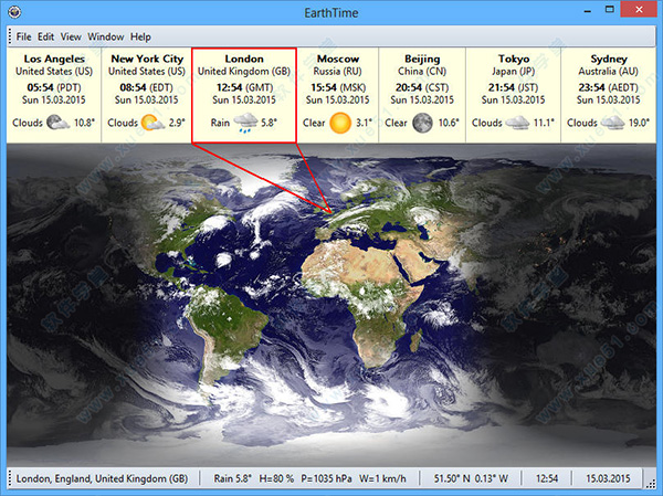 EarthTime(世界時鐘桌面)