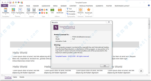 TemplateToaster6破解版