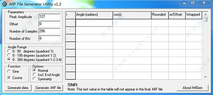 .MIF File Generator Utility