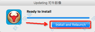 6.點擊右下角的【Install and Relaunch】