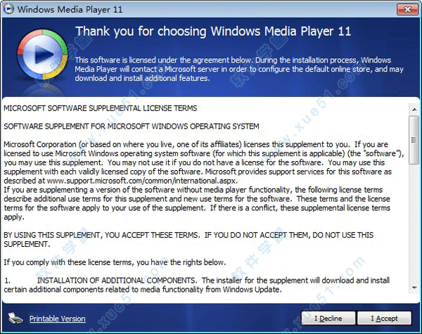 Windows Media Player 11簡體中文免驗證版