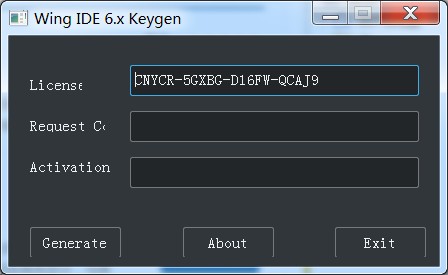 Wing IDE 6.x注冊機