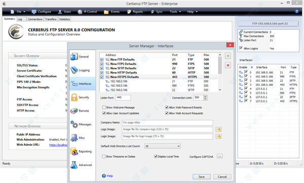 Cerberus FTP Server Enterprise v11.0.1.0破解版