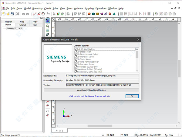 Siemens Simcenter MAGNET 2019.1(電磁場仿真軟件)破解版