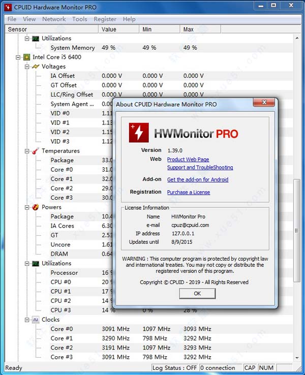 CPUID HWMonitor Pro