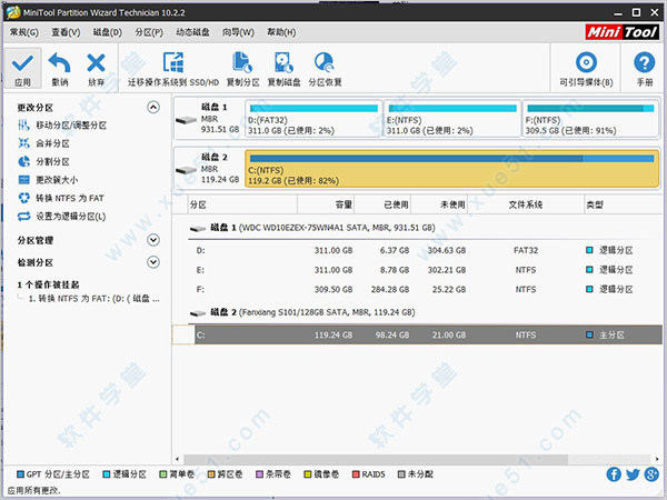 minitool partition wizard綠色版