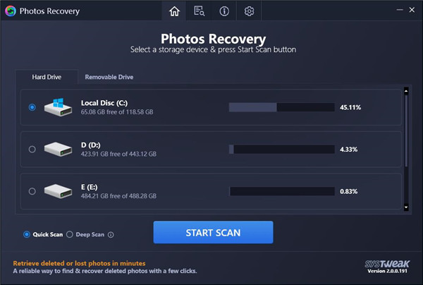 Systweak Photos Recovery2021破解版